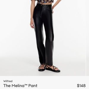 NWOT aritiza leather pants